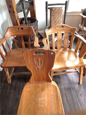 A. Brandt Ranch Oak Dining Chairs