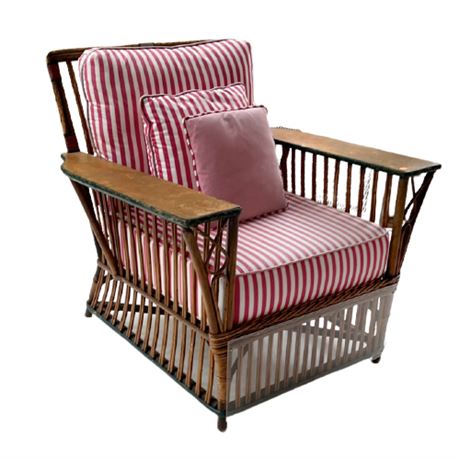 Vintage Bent and Rattan Arm Chair