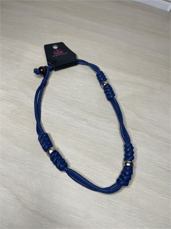 Blue Cord Necklace