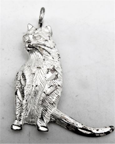 Sterling Cat pendant