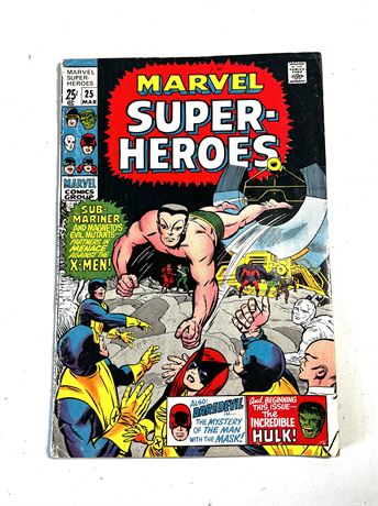Marvel Comics Super-Hero's #25 March 1970 Comic