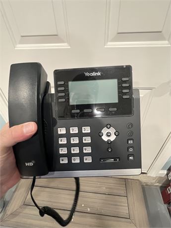 Yealink T43U IP Phone, 12 VoIP Accounts. 3.7-Inch Graphical Display.