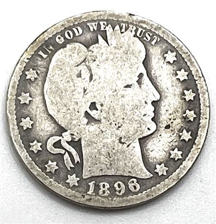 1896 O Silver Barber Half Dollar