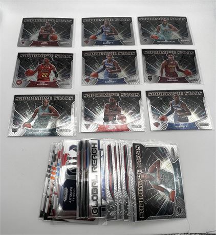 Lot of 41 Basketball Cards w/Stars