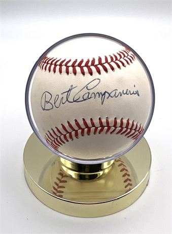 Bert Campaneris American Baseball Player Signed American League Baseball