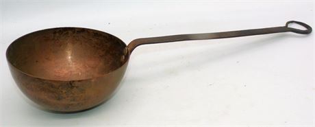 Hand forged copper ladle