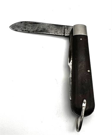Brown Two Blade Knife 3" Blades