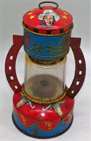 Roy Rogers tin litho metal lantern