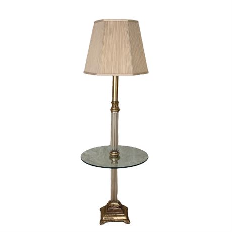 Crystal Column Table Floor Lamp