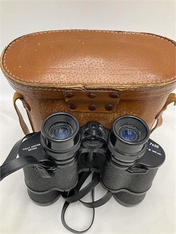 Vintage BUSHNELL ENSIGN Binoculars With Case