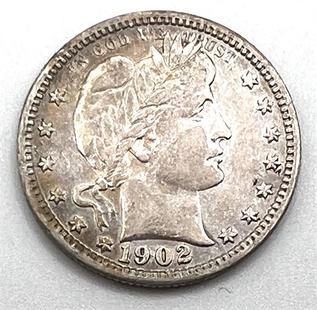 1902 Silver Barber Half Dollar