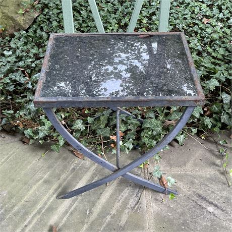 Cast Metal Patio Side Table