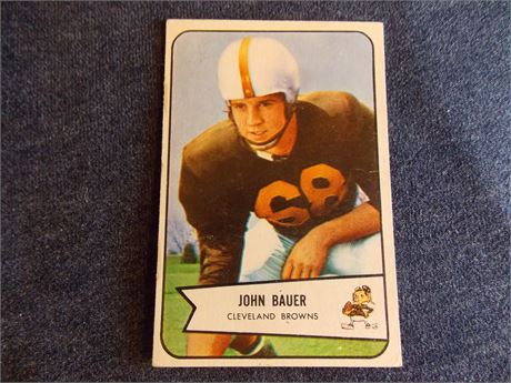 1954 Bowman #84 John Bauer, Cleveland Browns