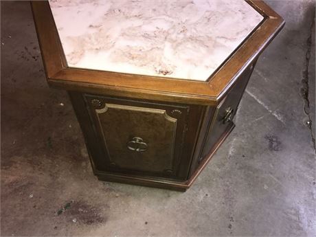 Side Table With Marble Top