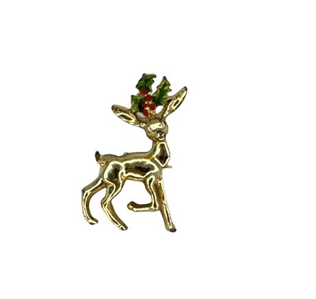 Gerry's Vintage Reindeer Pin