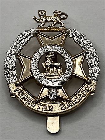 British Army Forester Brigade Lapel Pin Cap Badge