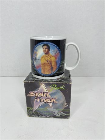 1991 Presents Star Trek Captain Kirk Mug