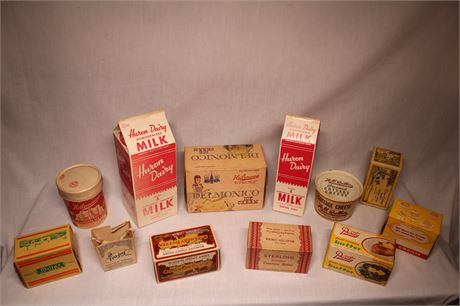 Vintage Dairy Product Containers and More