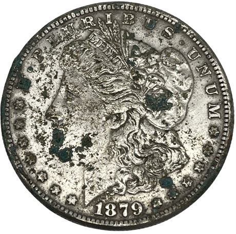 1879 CC (Carson City) US Morgan Silver Dollar Coin
