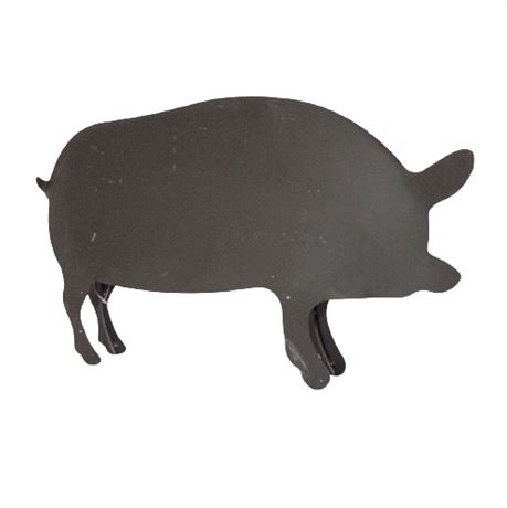 Decorative Pig Metal Silhouette