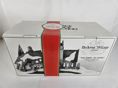 Spirit of Giving Start a Tradition Set of 13 Dickens Village Department 56