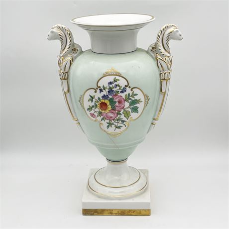 19th Century Hand Painted Portuguese Urn