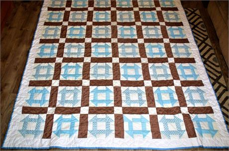 Hand made MONKEY WRENCH Quilt