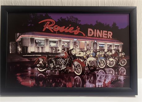 ROSIE'S DINER  Sign Classic Framed
