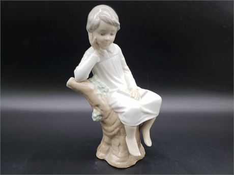 LIadro The Thinker Boy Porcelain Figurine