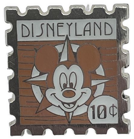 Disney - Collectible Trading Pin - Mickey Mouse Disneyland Stamp