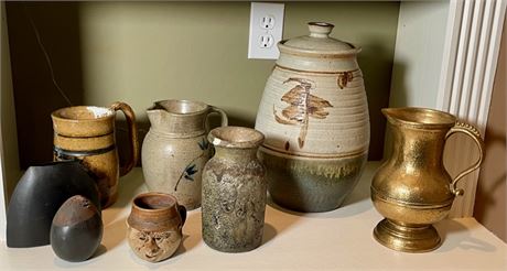 Group of Art Studio Decorative Pottery