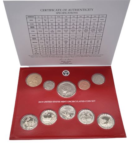 2019 Denver US Mint Uncirculated Coin Set