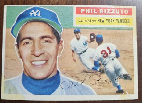 1956 Topps Phil Rizzuto #113 New York Yankees Baseball Card
