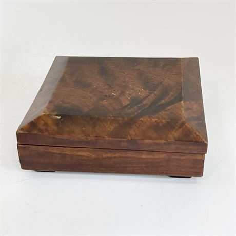 Burled Wood Trinket Box