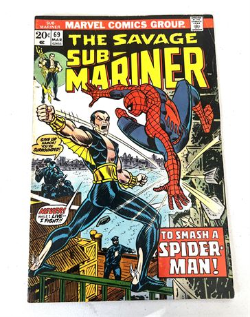 March 1974 Vol 1 Marvel Comics "SUB-MARINER" #69 Comic