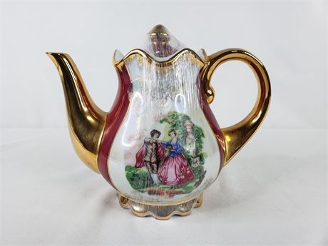 Imperial Porcelain Czekoslovakian Design Gold Trimmed Tea Pot