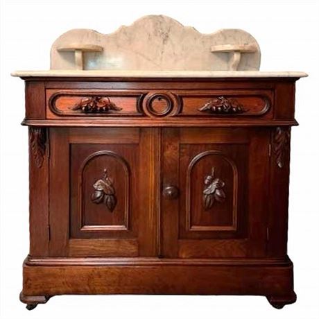 Victorian Marble-Top Wash Stand
