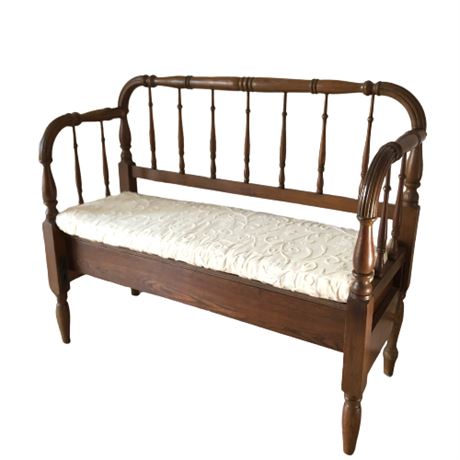 Antique Converted Bed Bench