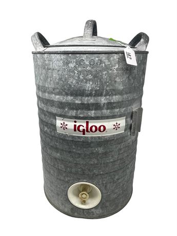 Vintage Metal Perm-a-lined Igloo Water Cooler
