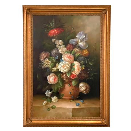 Still Life Reproduction Signed Collins