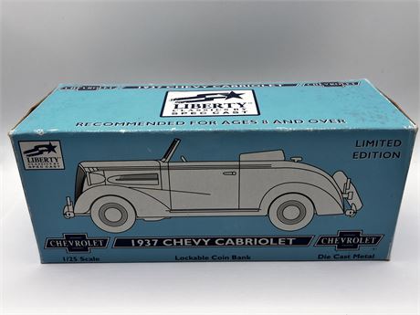 Liberty Spec Cast Chevrolet Limited Edition 1937 Chevy Cabriolet Model Car 1/25