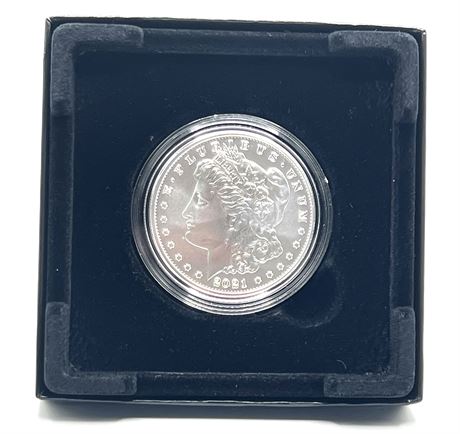 2021 United States Mint Silver Morgan Dollar Denver w/COA
