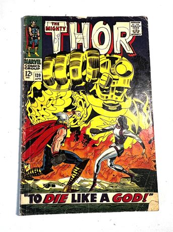 Marvel Comics THE MIGHTY THOR #139 Vol. 1 April 1967 Comic