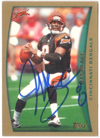 Rust Belt Revival Online Auctions - AUTO - Jeff Blake - 1998 Topps #93 ...