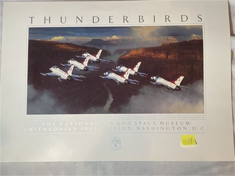 Thunderbirds Framed Smithsonian Air and Space Museum Poster