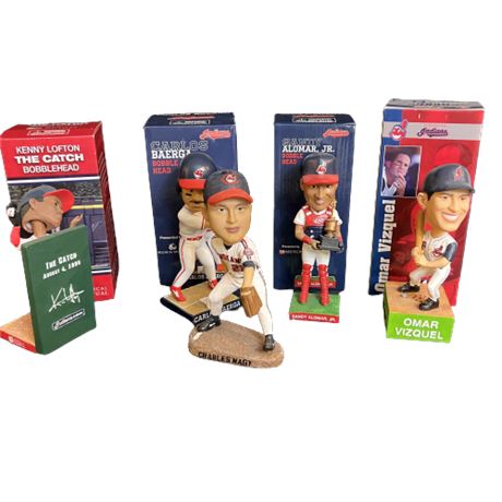 Lot of 5 Cleveland Indians Bobbleheads