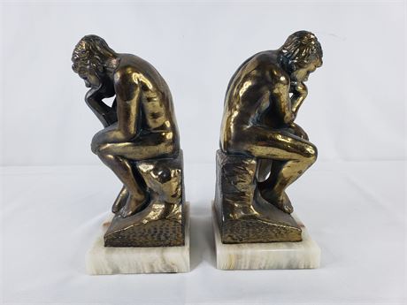 "The Thinker" Book Ends
