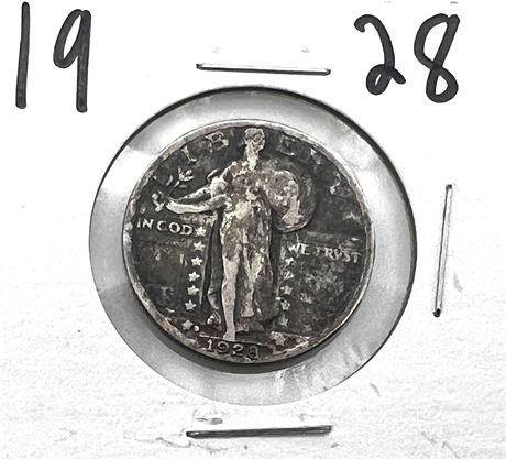 1928 Silver Standing Liberty Quarter Dollar