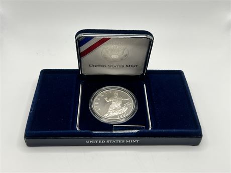 Silver Jackie Robinson Commemorative Coin Program United States Mint w/COA