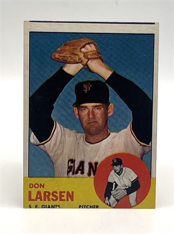Don Larsen San Francisco Giants Topps #63 Baseball Card